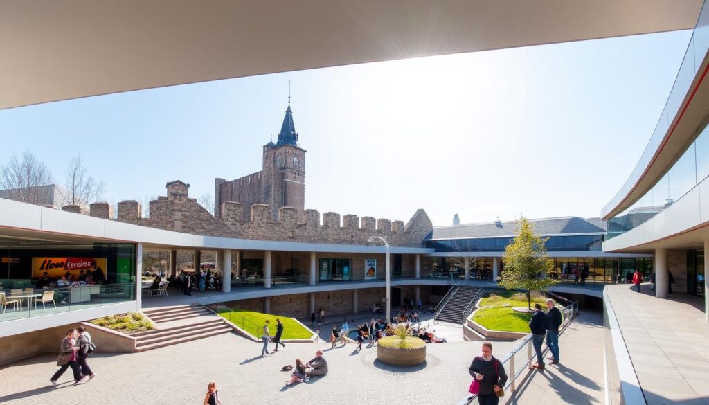 Kulturzentrum Grossenhain, a modern cultural center built within the ruins of Schloss Grossenhain