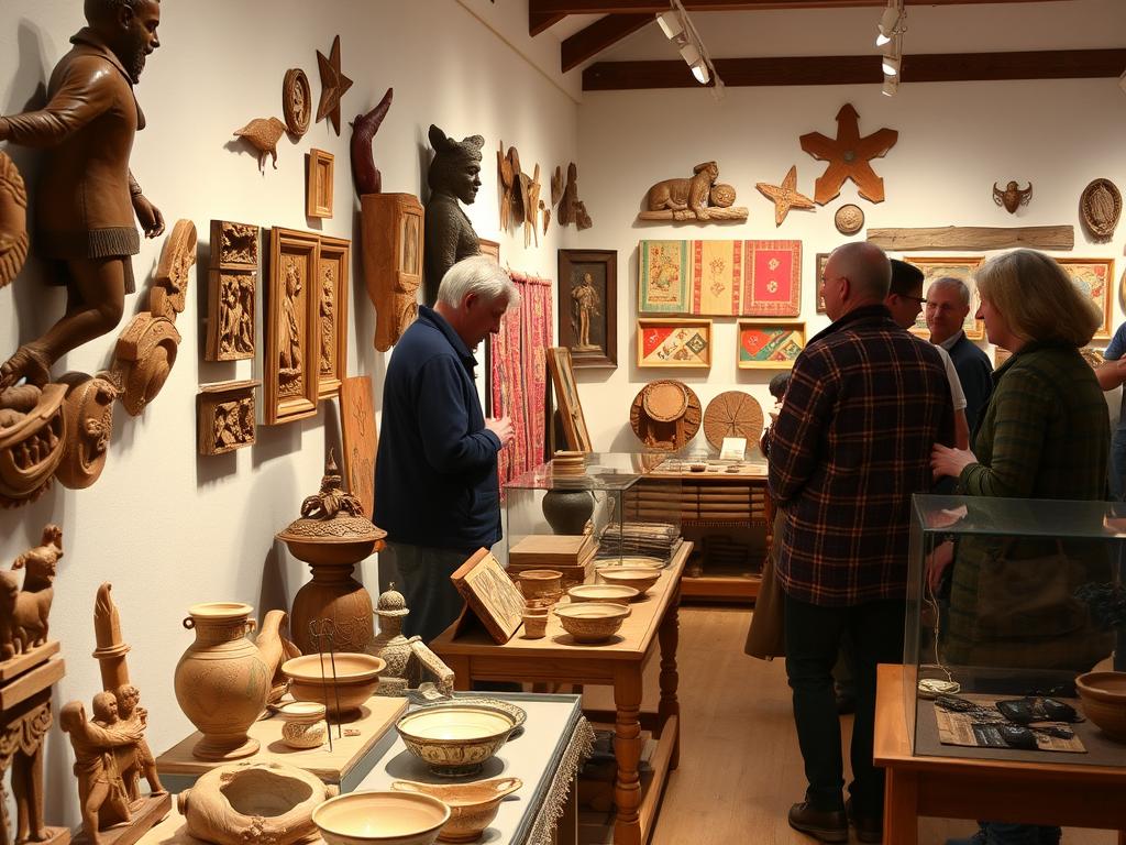 Traditional crafts and artwork on display in Grossenhain's Kulturzentrum