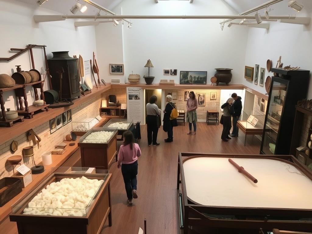 Ausstellung im Salzmuseum Salzkotten, Germany mit historischen Artefakten