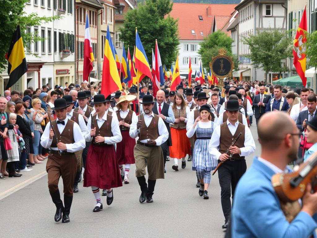 Schützenfest Parade in Salzkotten, Germany