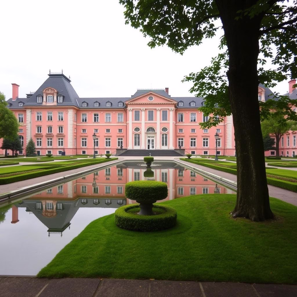 Benrath Palace in Düsseldorf capital of NRW Germany