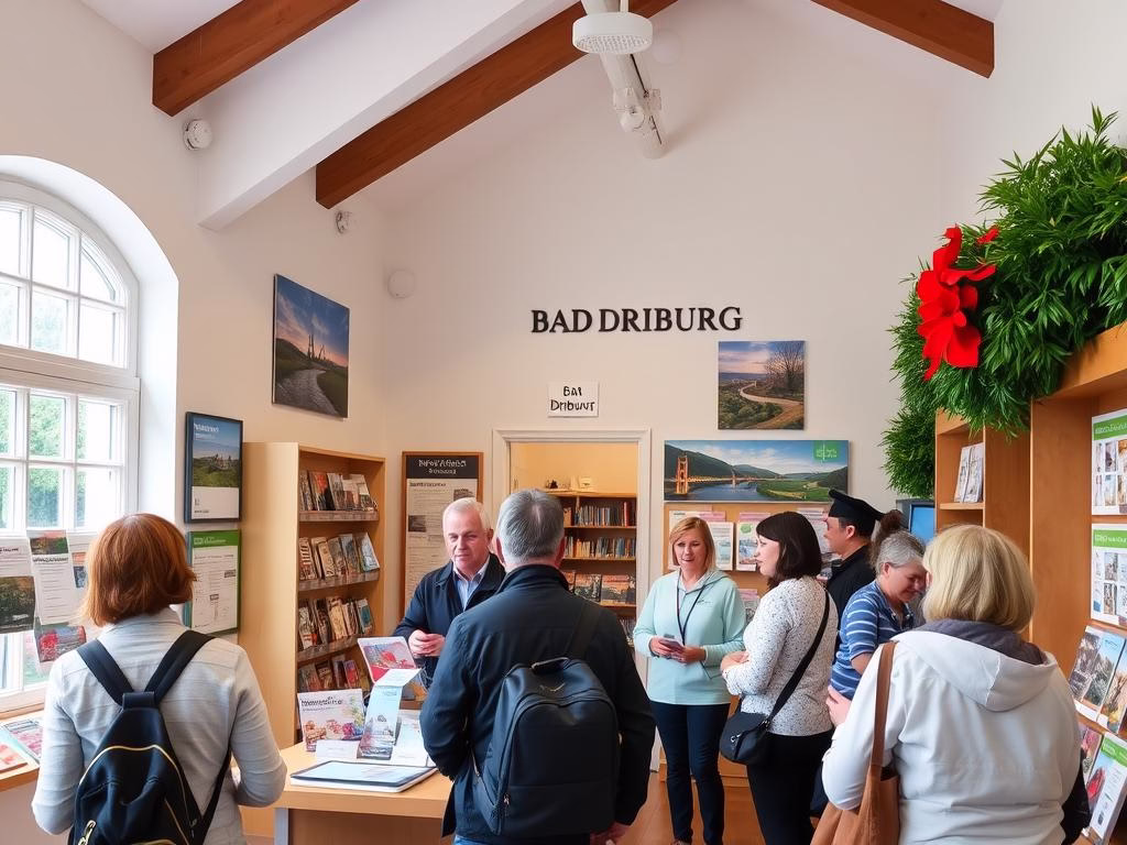 The Bad Driburg tourist information center with helpful staff